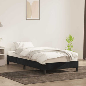 Schwarzes Samt Bettgestell 100x220 cm