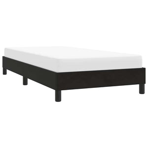 Schwarzes Samt Bettgestell 100x220 cm