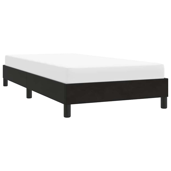 Schwarzes Samt Bettgestell 100x220 cm