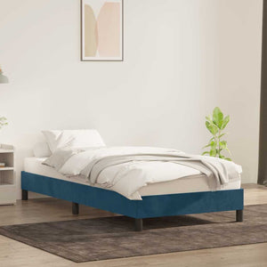 Bettgestell Dunkelblau 100x220 cm Samt