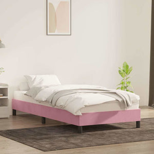 Rosa Samt Bettgestell 100x220 cm