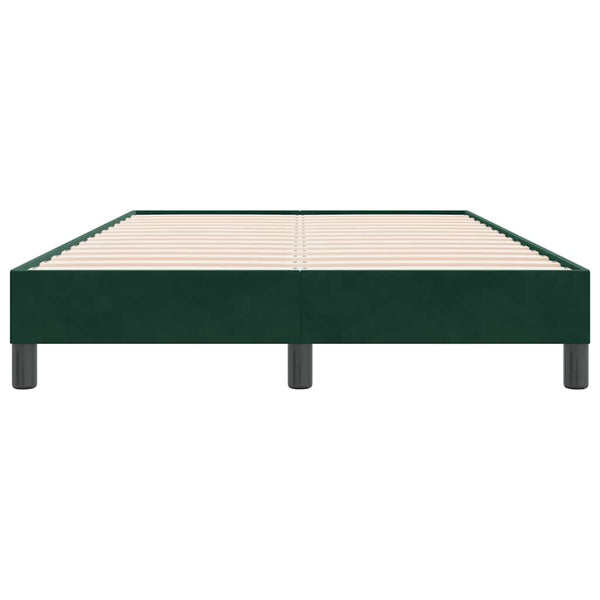 Dunkelgrünes Samt Bettgestell 120x220 cm