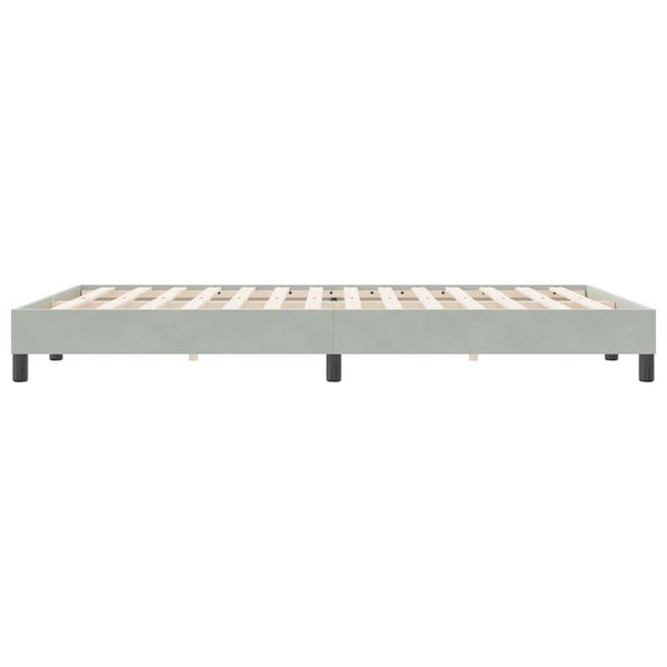 vidaXL Bed Frame without Mattress Light Grey 140x220 cm Velvet