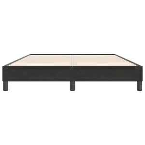 Bettgestell Schwarz Samt 140x220 cm