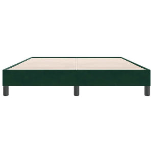 Bettgestell Dunkelgrün 140x220 cm Samt