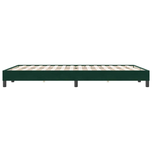 Bettgestell Dunkelgrün 140x220 cm Samt