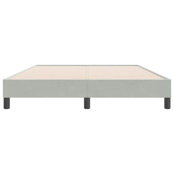 vidaXL Cadre de lit sans matelas gris clair 160x220 cm velours