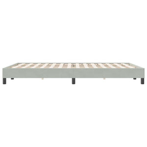 vidaXL Cadre de lit sans matelas gris clair 160x220 cm velours