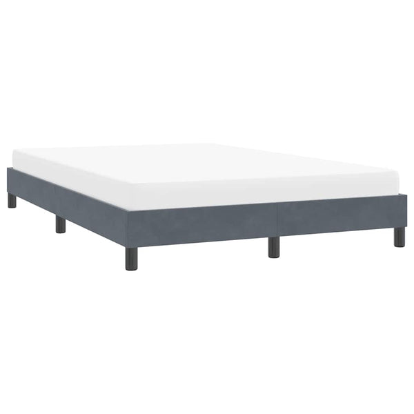Bettgestell Dunkelgrau Samt 160x220 cm
