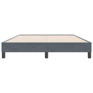 Bettgestell Dunkelgrau Samt 160x220 cm