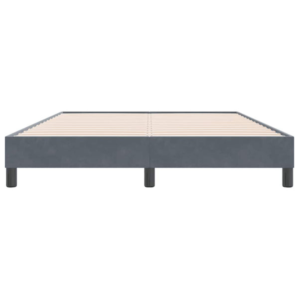 Bettgestell Dunkelgrau Samt 160x220 cm