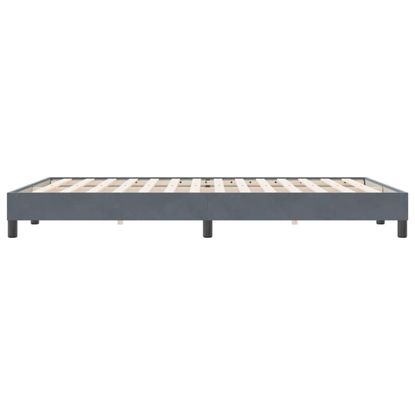 Bettgestell Dunkelgrau Samt 160x220 cm