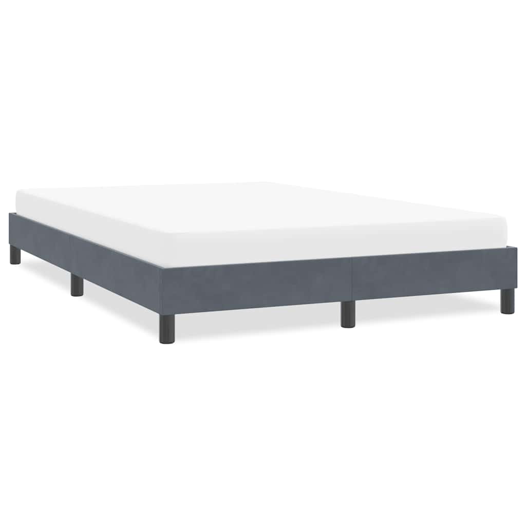 Bettgestell Dunkelgrau Samt 160x220 cm