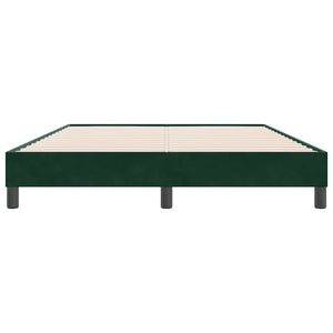 Bettgestell Samt Dunkelgrün 160x220 cm