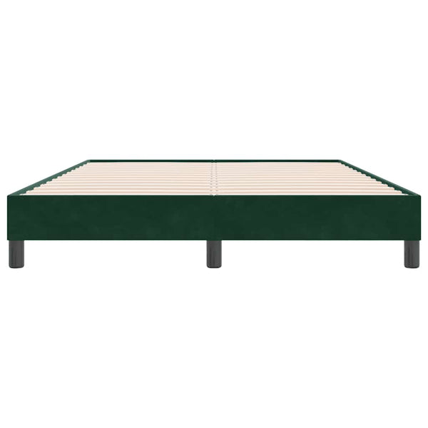 Bettgestell Samt Dunkelgrün 160x220 cm