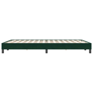 Bettgestell Samt Dunkelgrün 160x220 cm