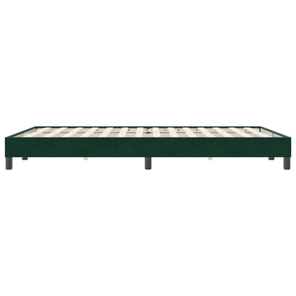 Bettgestell Samt Dunkelgrün 160x220 cm