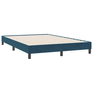 Dunkelblaues Samt Bettgestell 160x220 cm