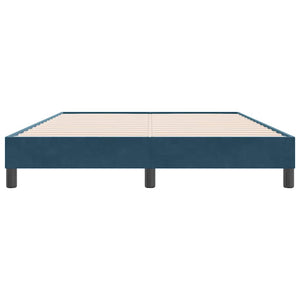 Dunkelblaues Samt Bettgestell 160x220 cm