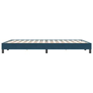 Dunkelblaues Samt Bettgestell 160x220 cm