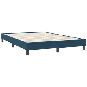 Dunkelblaues Samt Bettgestell 160x220 cm