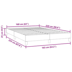 Dunkelblaues Samt Bettgestell 160x220 cm
