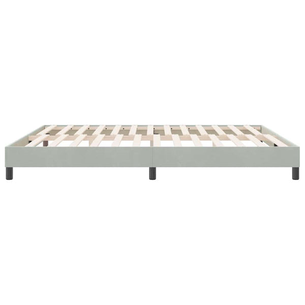 vidaXL Bed Frame without Mattress Light Grey 180x220 cm Velvet