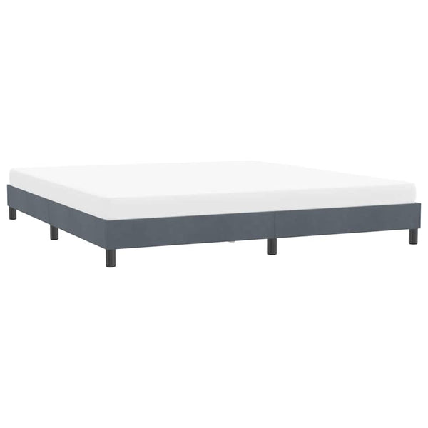Bettgestell Dunkelgrau 180x220 cm Samt
