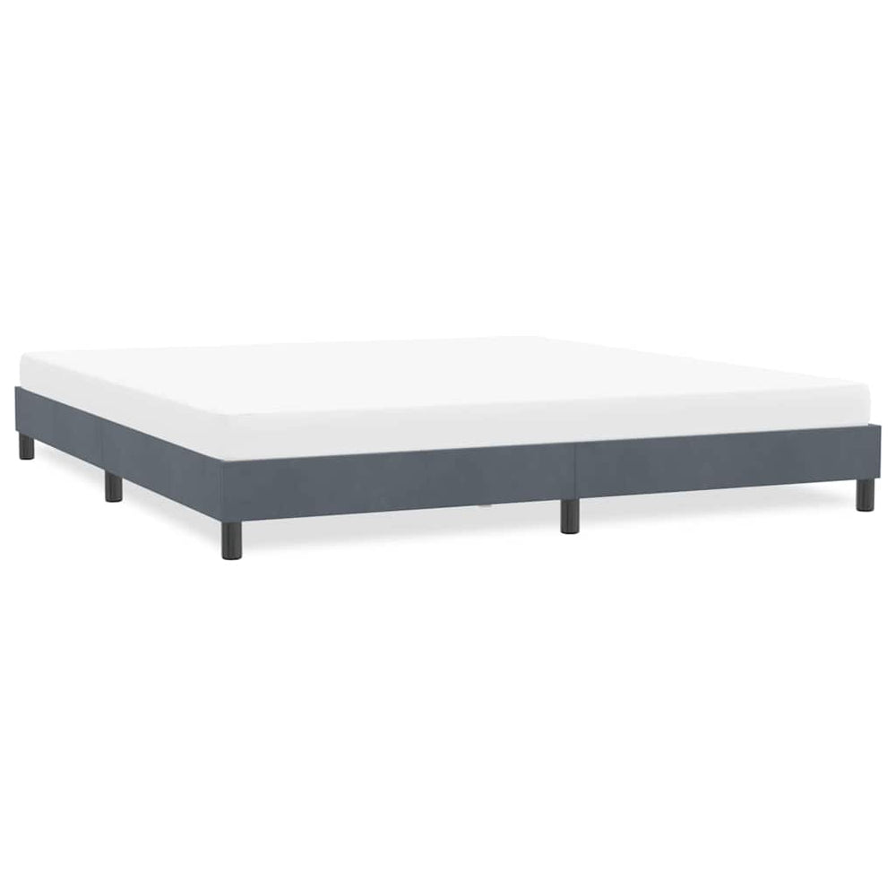 Bettgestell Dunkelgrau 180x220 cm Samt