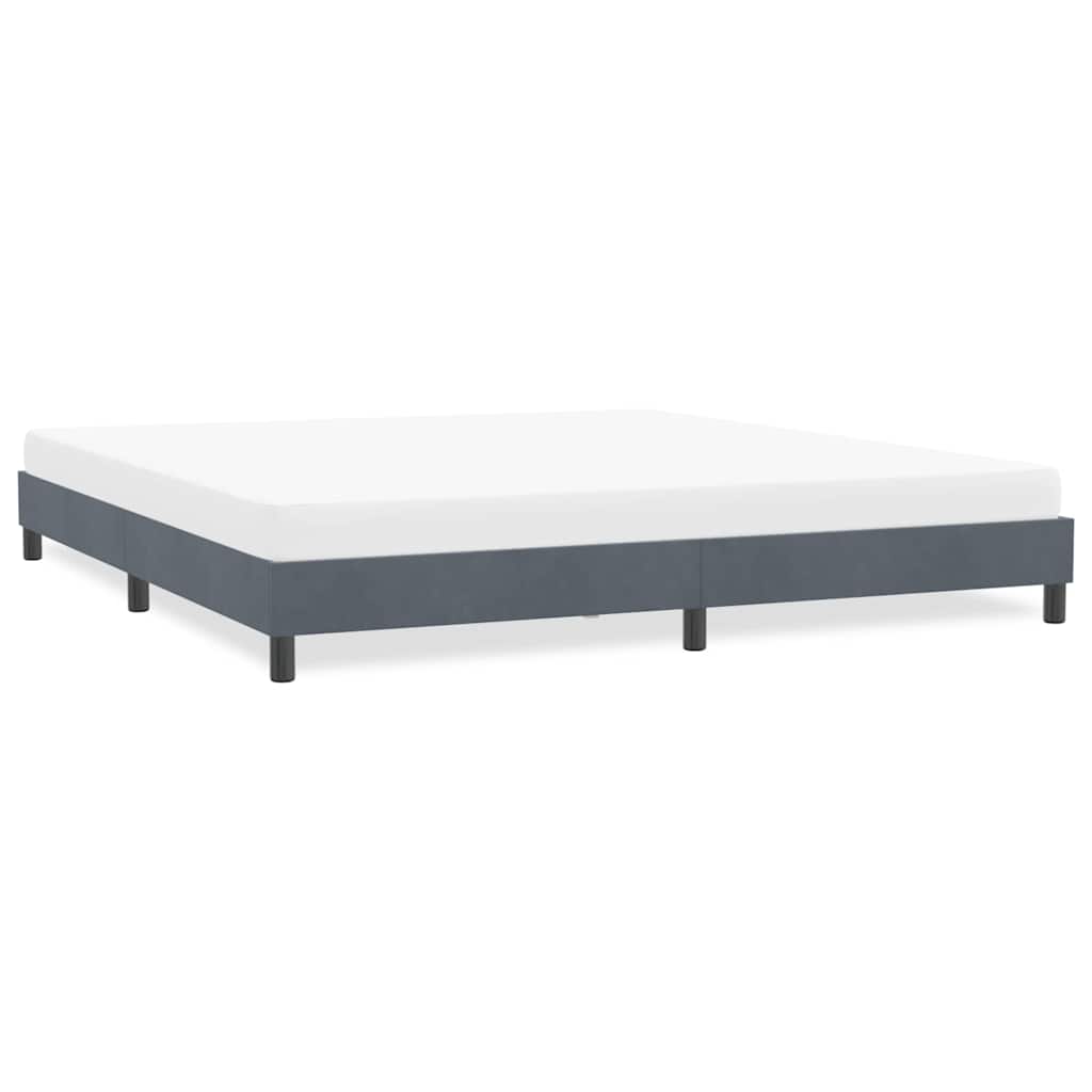Bettgestell Dunkelgrau 180x220 cm Samt