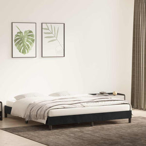 Bettgestell Schwarz 180x220 cm Samt