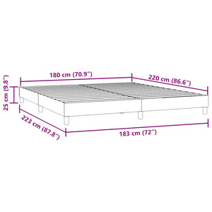 Bettgestell Schwarz 180x220 cm Samt