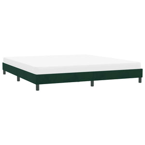 Bettgestell Dunkelgrün Samt 180x220 cm