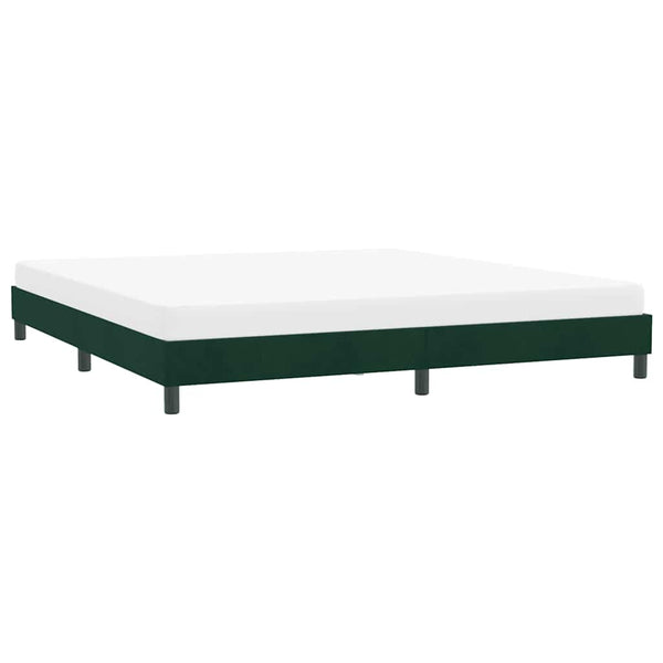 Bettgestell Dunkelgrün Samt 180x220 cm