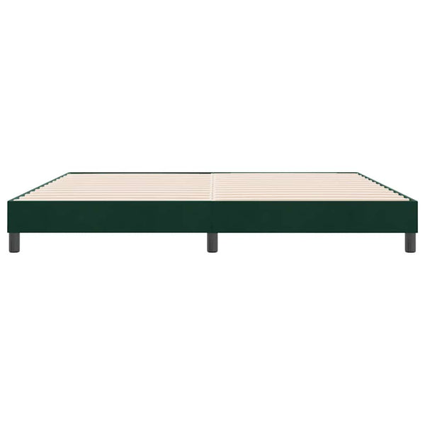 Bettgestell Dunkelgrün Samt 180x220 cm
