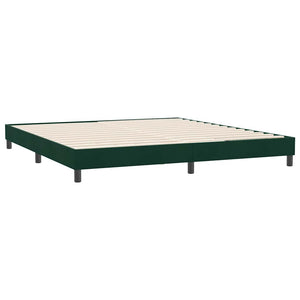 Bettgestell Dunkelgrün Samt 180x220 cm