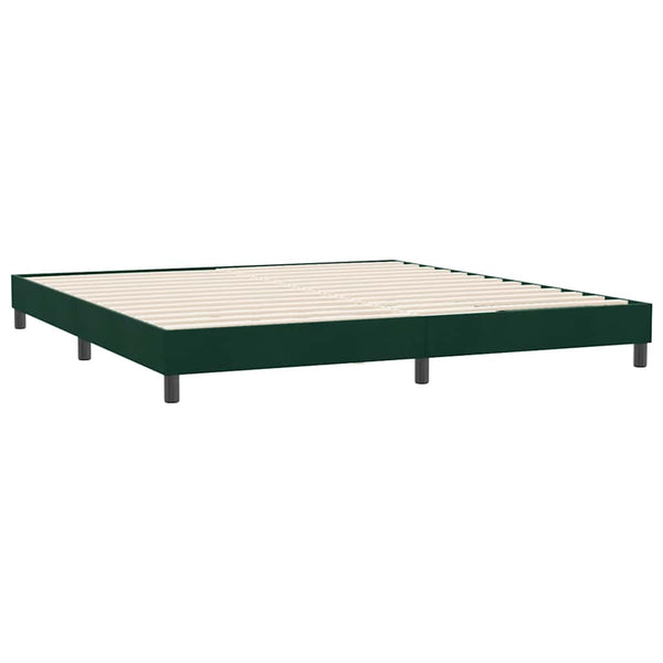 Bettgestell Dunkelgrün Samt 180x220 cm