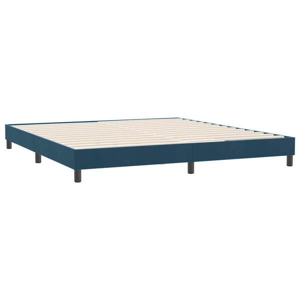 Bettgestell Dunkelblau 180x220 cm Samt