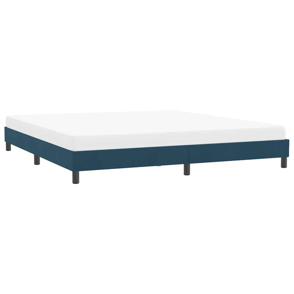 Bettgestell Dunkelblau 180x220 cm Samt