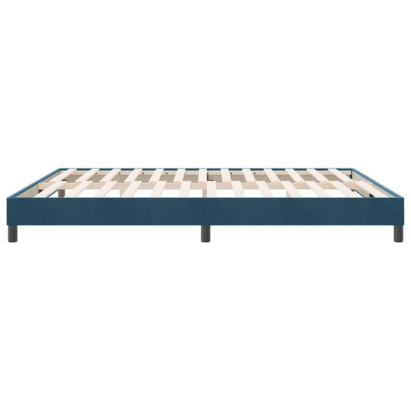 Bettgestell Dunkelblau 180x220 cm Samt