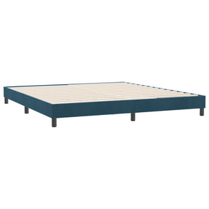 Bettgestell Dunkelblau 180x220 cm Samt