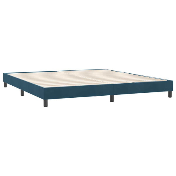 Bettgestell Dunkelblau 180x220 cm Samt
