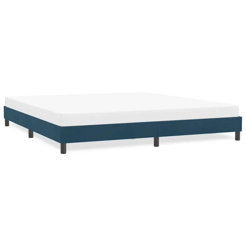 Bettgestell Dunkelblau 180x220 cm Samt
