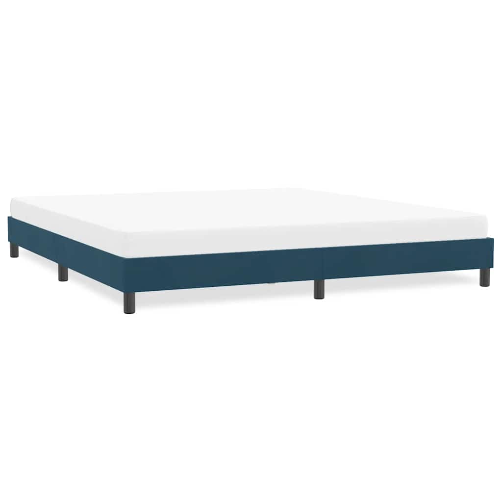 Bettgestell Dunkelblau 180x220 cm Samt