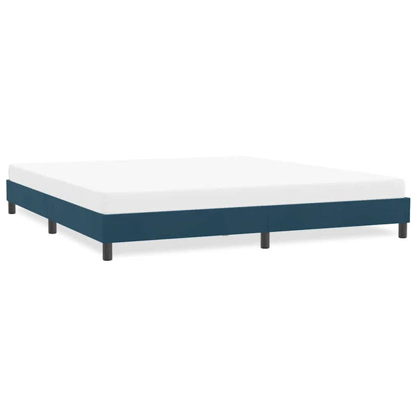 Bettgestell Dunkelblau 180x220 cm Samt