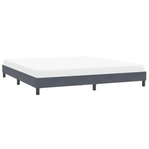 Bettgestell Dunkelgrau 200x220 cm Samt