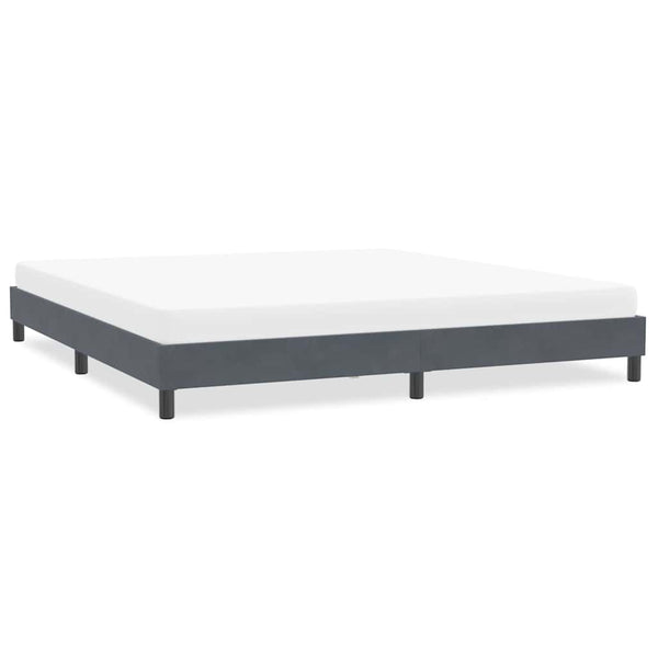 Bettgestell Dunkelgrau 200x220 cm Samt