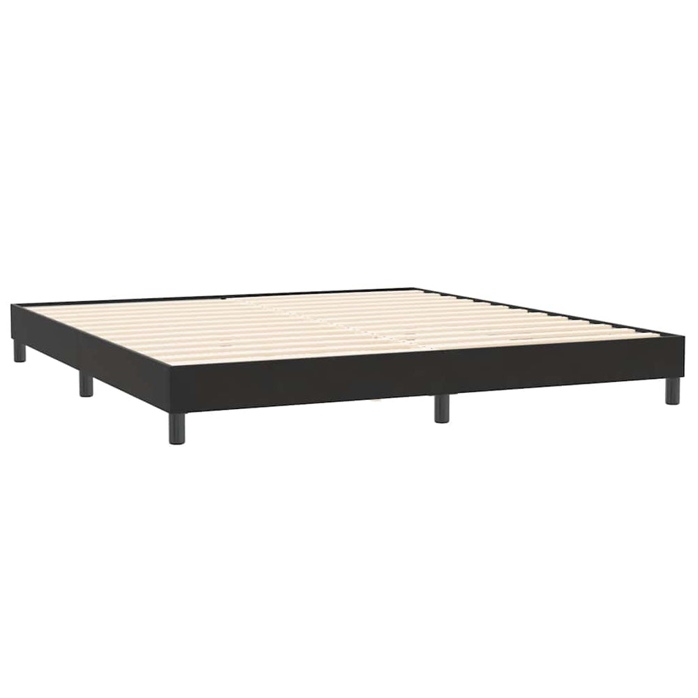 vidaXL Bed Frame without Mattress Black 200x220 cm Velvet