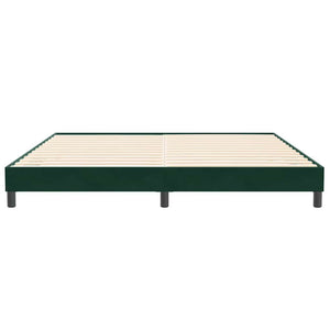 Bettgestell Dunkelgrün 200x220 cm Samt
