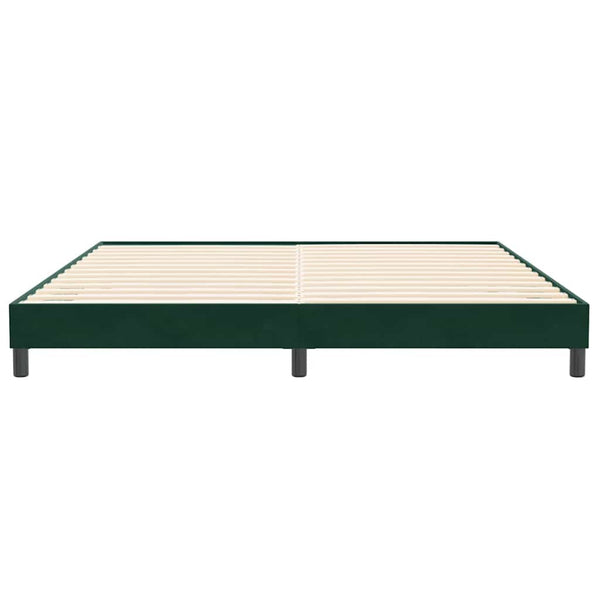 Bettgestell Dunkelgrün 200x220 cm Samt